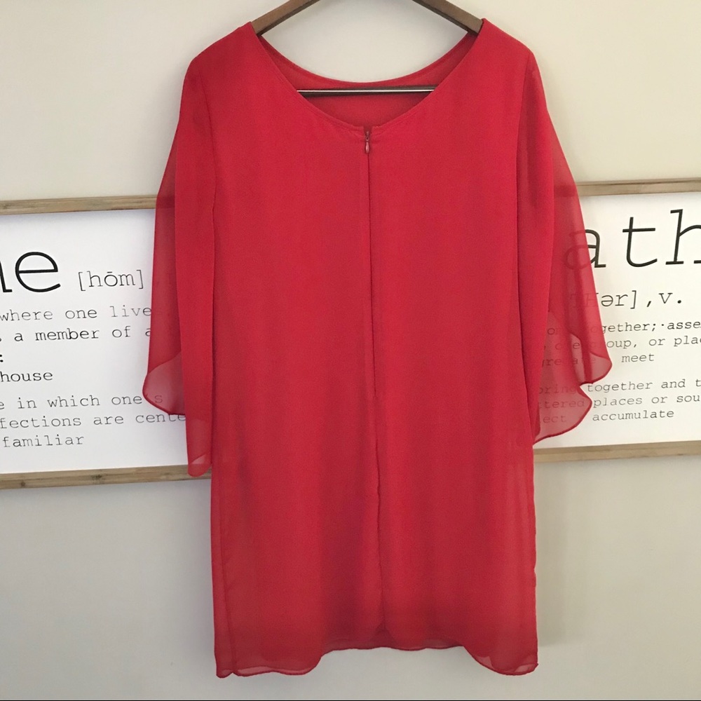 Flowy Red Dress - Picture 4 of 5